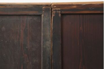 アンティーク建具　和製アンティーク　明治期　格調高い和を演出する帯戸3枚セット(板戸、建具、引き戸)(R-044310)