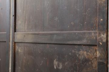 アンティーク建具　和製アンティーク　明治期　格調高い和を演出する帯戸3枚セット(板戸、建具、引き戸)(R-044310)