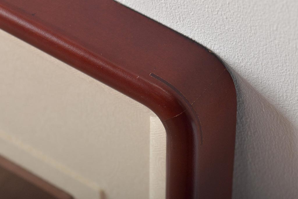 友雄造　彫金銅板　柿実詩図　額装(彫金家、作家物)(R-044318)