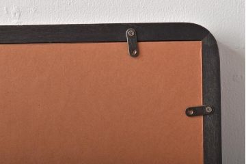 友雄造　彫金銅板　柿実詩図　額装(彫金家、作家物)(R-044318)