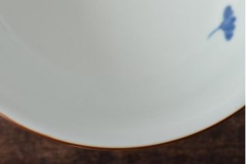 戦前　オールド香蘭社　花蝶図　深鉢(深皿)(R-044323)