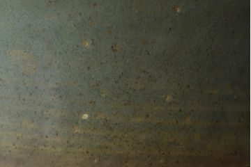 明治〜大正　古い青磁植木鉢(中国支那鉢?緑釉)(R-044325)