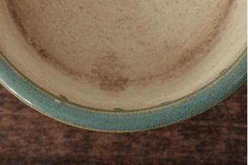 明治〜大正　古い青磁植木鉢(中国支那鉢?緑釉)(R-044325)