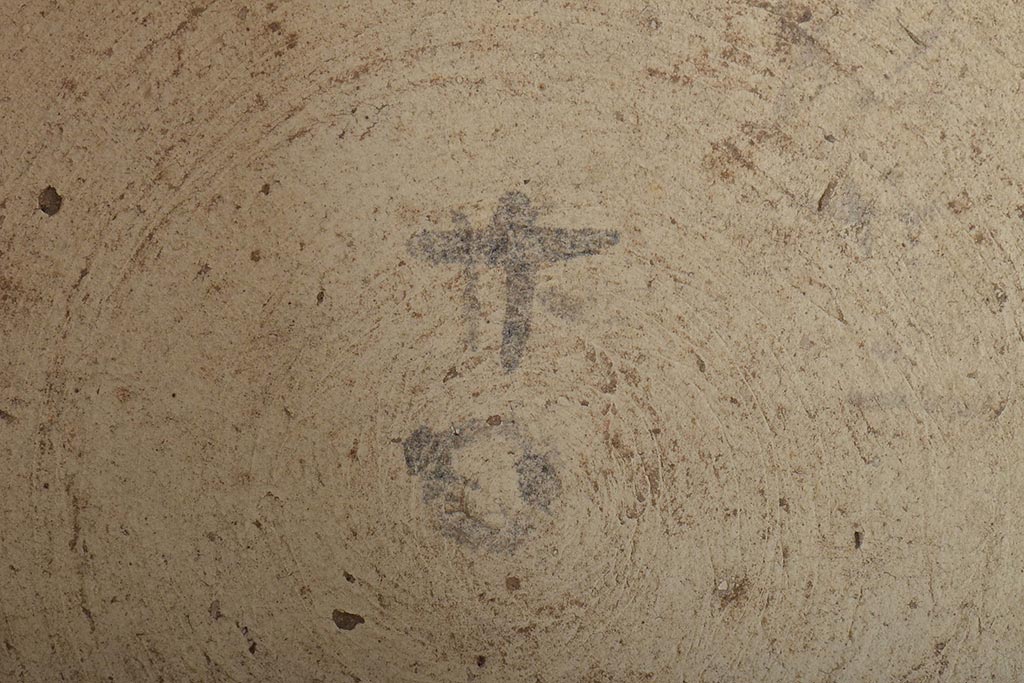 明治〜大正　古い青磁植木鉢(中国支那鉢?緑釉)(R-044325)