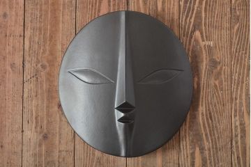 岡本太郎　太陽の顔　黒い太陽　大阪万博(共箱)(R-044332)