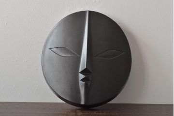 岡本太郎　太陽の顔　黒い太陽　大阪万博(共箱)(R-044332)