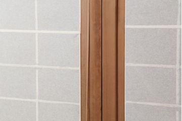 アンティーク建具　昭和初期　風情のある空間づくりにおすすめな引分猫間障子戸2枚セット(引き戸、建具)(R-044339)