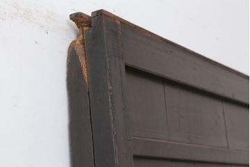 アンティーク建具　明治大正期　古民家スタイルにおすすめの舞良戸2枚セット(板戸、引き戸)(R-044341)