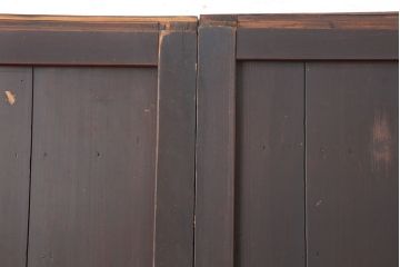 アンティーク建具　明治大正期　古民家スタイルにおすすめの舞良戸2枚セット(板戸、引き戸)(R-044341)