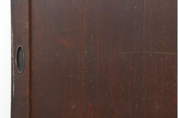 アンティーク建具　明治大正期　古民家スタイルにおすすめの舞良戸2枚セット(板戸、引き戸)(R-044341)