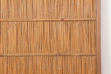 ビンテージ建具　昭和中期　和の風情を感じさせる御簾戸2枚セット(簾戸、簀戸、葭戸、夏障子、夏戸、葦戸)(R-044342)
