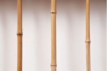 ビンテージ建具　昭和中期　和の風情を感じさせる御簾戸2枚セット(簾戸、簀戸、葭戸、夏障子、夏戸、葦戸)(R-044342)