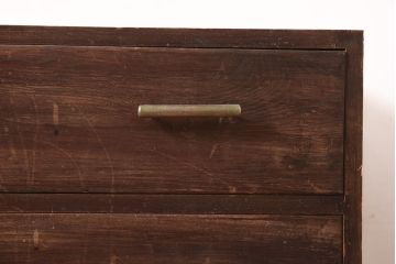 アンティーク家具　昭和初期　前面ケヤキ材　すっきりとした佇まいの和タンス(衣装箪笥、引き出し、チェスト)(R-044348)