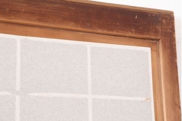 アンティーク建具　昭和初期　風情のある空間づくりにおすすめな引分猫間障子戸2枚セット(引き戸、建具)(R-044353)
