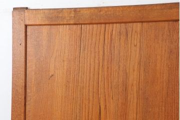 アンティーク建具　昭和初期　総栗材　味のある木味が魅力的な帯戸1枚(板戸、建具、引き戸)(R-044361)