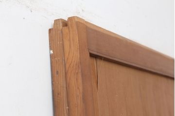 アンティーク建具　昭和中期　和モダンな空間演出におすすめな板戸2枚セット(引き戸、建具)(R-044363)