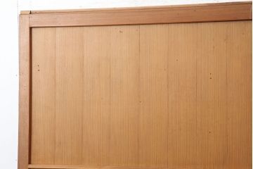 アンティーク建具　昭和中期　和モダンな空間演出におすすめな板戸2枚セット(引き戸、建具)(R-044363)