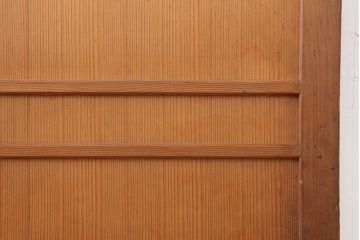 アンティーク建具　昭和中期　和モダンな空間演出におすすめな板戸2枚セット(引き戸、建具)(R-044363)
