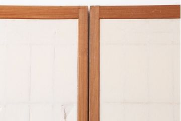 アンティーク建具　昭和レトロ　組子のデザインが魅力的な障子戸4枚セット(建具、引き戸)(R-044364)