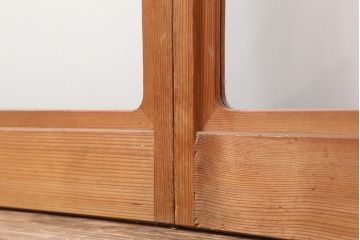 アンティーク建具　昭和レトロ　組子のデザインが魅力的な障子戸4枚セット(建具、引き戸)(R-044364)