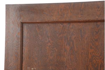 アンティーク建具　昭和初期　突き板仕上げ　独特な木目が目を引く木製ドア(木製扉)(R-044366)