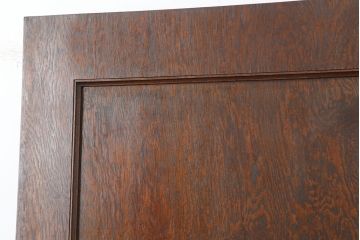 アンティーク建具　昭和初期　突き板仕上げ　独特な木目が目を引く木製ドア　(R-044367)