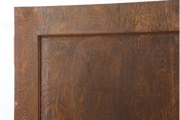 アンティーク建具　昭和初期　突き板仕上げ　独特な木目が目を引く木製ドア　(R-044367)