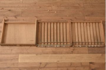 レトロ家具　昭和中期　オリヅル印　昭和レトロな佇まいが魅力のミシン糸ケース(引き出し、収納棚)(R-044372)