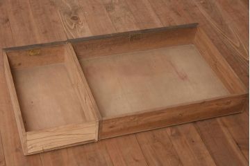 アンティーク家具　大正昭和初期　ナラ材　味わい深い木の質感が魅力の両袖机(デスク、ワークデスク、在宅ワーク、在宅用)(R-044374)