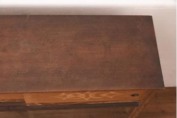 ビンテージ家具　和製ビンテージ　前面桑材貼り　和の風情漂う飾り棚(茶箪笥、茶棚、収納棚)(R-044375)