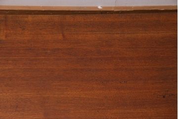 アンティーク家具　昭和初期　上手物!　栓材　大振りサイズの角ちゃぶ台(座卓、ローテーブル、折り畳みテーブル)(R-044378)