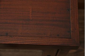 アンティーク家具　リメイク　三方ケヤキ材　高級感漂う上手物のローボード(テレビボード、テレビ台、リビングボード)(R-044383)