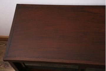 アンティーク家具　リメイク　三方ケヤキ材　高級感漂う上手物のローボード(テレビボード、テレビ台、リビングボード)(R-044383)