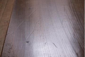 アンティーク家具　明治大正期　総ケヤキ材　重厚で味わい深い角ちゃぶ台(座卓、ローテーブル、折り畳みテーブル)(R-044386)