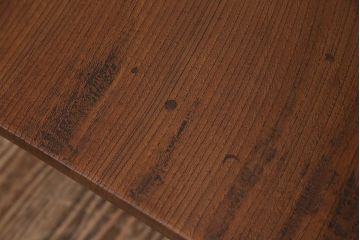 アンティーク家具　明治大正期　総ケヤキ材　重厚で味わい深い角ちゃぶ台(座卓、ローテーブル、折り畳みテーブル)(R-044386)