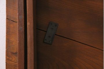 アンティーク家具　明治大正期　総ケヤキ材　重厚で味わい深い角ちゃぶ台(座卓、ローテーブル、折り畳みテーブル)(R-044386)