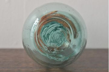 大正〜昭和初期　古い瓢箪型ガラス瓶(ひょうたん、硝子瓶、ビン)(R-044388)