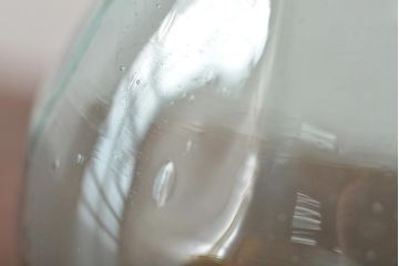 大正〜昭和初期　古い瓢箪型ガラス瓶(ひょうたん、硝子瓶、ビン)(R-044388)