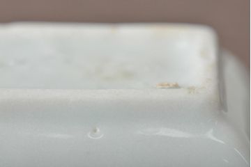 江戸期　鳥の図　染付豆角皿3枚(天塩皿、醤油皿)(R-044391)