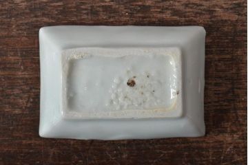 江戸期　鳥の図　染付豆角皿5枚(天塩皿、醤油皿)(R-044392)