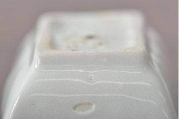 江戸期　鳥の図　染付豆角皿5枚(天塩皿、醤油皿)(R-044392)