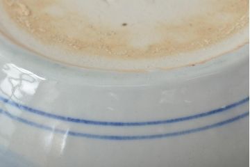 アンティーク雑貨　昭和初期　山水図　和レトロな瀬戸火鉢(鉢カバー)(R-044394)