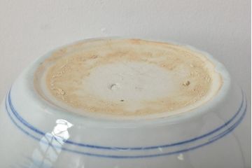 アンティーク雑貨　昭和初期　山水図　和レトロな瀬戸火鉢(鉢カバー)(R-044394)