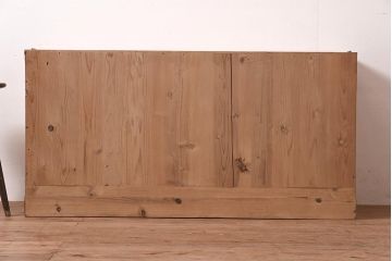 アンティーク家具　モダンなリメイクのローチェスト・2段(サイドボード、引き出し分割、衣装箪笥)(R-044407)