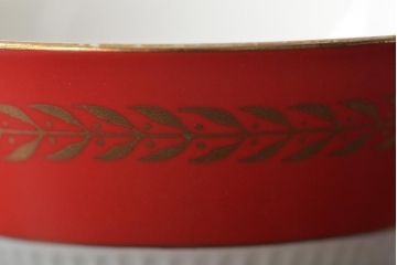 アンティーク　昭和初期　東洋陶器(東陶、トートー)　レトロシックなカップ&ソーサー6客セット(陶磁器)(R-044411)