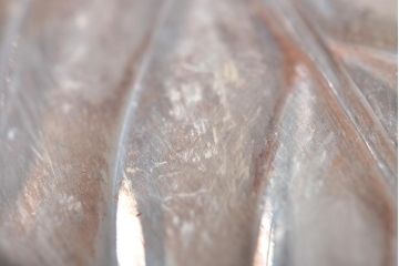 昭和初期　純銀製　葉盆2枚(茶道具、葉皿)(R-044412)