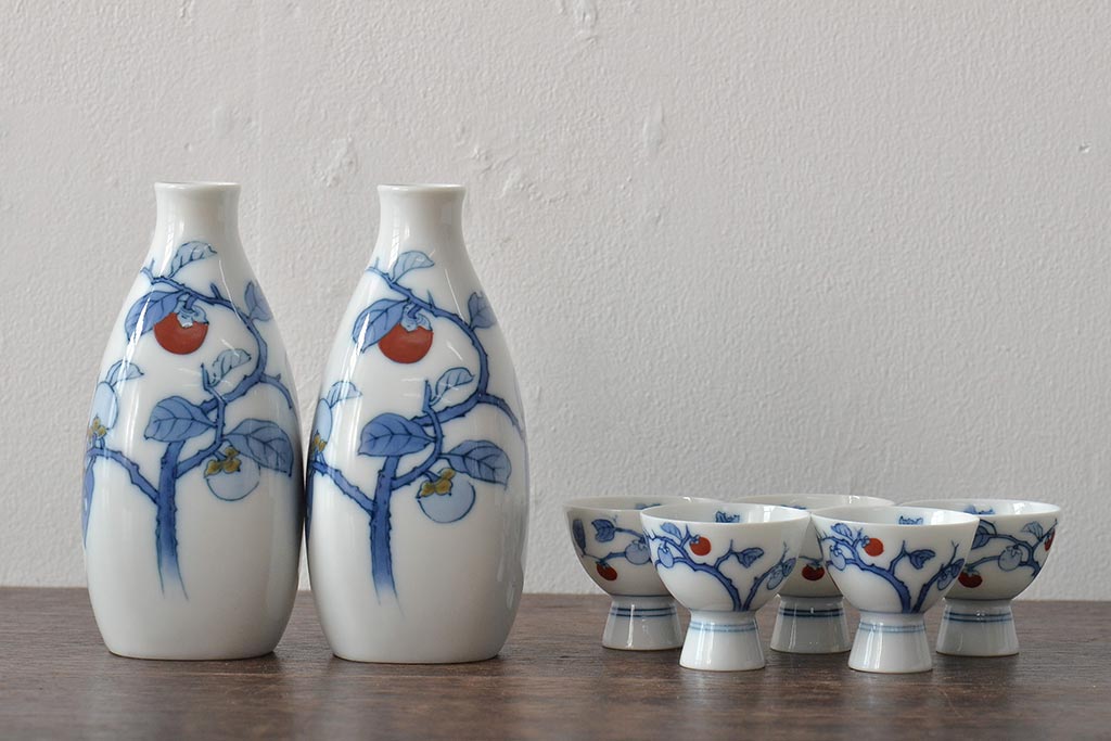 十三代酒井田柿右衛門　酒器 十三代酒井田柿右衛門 (ジュウサンダイサカイダカキエモン