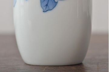 十三代　酒井田柿右衛門　染錦柿画　酒器(共箱、お猪口、徳利)(R-044414)