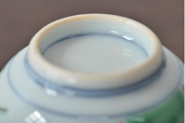 九谷陶源製　九谷赤絵茶碗10客(茶道具、共箱)(R-044417)