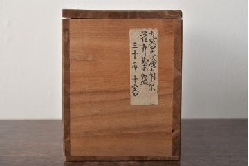 九谷陶源製　九谷赤絵茶碗10客(茶道具、共箱)(R-044417)